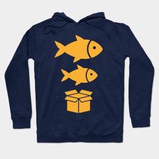 Big Fish, Little Fish, Cardboard Box Hoodie